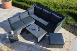 Ploß Rocking Loungeset, Grau/braun-meliert, Polyrattan, 5-6 Personen, Inkl. Sonnendach -Kettler Verkaufsgeschäft 3 18220.jpg
