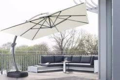 OUTFLEXX Luxus Ampelschirm, Anthrazit/creme, Edelstahl/Aluminium, 350x350cm, Inkl. Schirmständer Und Schutzhülle 17 OUTFLEXX Luxus Ampelschirm, Anthrazit/creme, Edelstahl/Aluminium, 350x350cm, Inkl. Schirmständer Und Schutzhülle -Kettler Verkaufsgeschäft 3 18351.jpg
