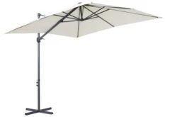 OUTFLEXX Ampelschirm, Anthrazit/creme, Pulverbesch. Aluminium, 250x250cm, Inkl. Plattenständer -Kettler Verkaufsgeschäft 3 18353.jpg