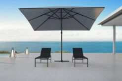 OUTFLEXX Ampelschirm, Anthrazit/grau, Alu/Polyester, 350x350cm, Inkl. Plattenständer -Kettler Verkaufsgeschäft 3 20363.jpg