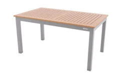 DOPPLER Expert Esstischgarnitur, Silber/Holzoptik/beige, Alu/Textilene, 4x Stapelsessel, 150-210x90 Cm -Kettler Verkaufsgeschäft 3 21198.jpg