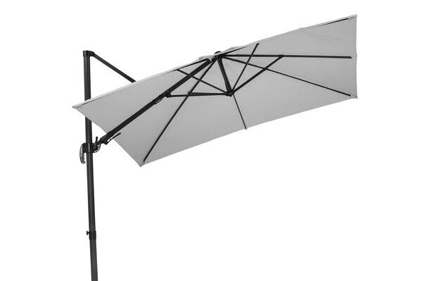 Schneider® SCHNEIDER Rhodos Eco Twist Ampelschirm, Grau, 270x270 Cm, Quadratisch 3 Schneider® SCHNEIDER Rhodos Eco Twist Ampelschirm, Grau, 270x270 Cm, Quadratisch – Bild 3