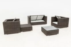 OUTFLEXX Loungemöbel-Set, Polyrattan, Braun Marmoriert, 5 Pers, Wasserfeste Kissenbox, Inkl. Beistelltisch 13 OUTFLEXX Loungemöbel-Set, Polyrattan, Braun Marmoriert, 5 Pers, Wasserfeste Kissenbox, Inkl. Beistelltisch -Kettler Verkaufsgeschäft 4 16066 BOX B.jpg