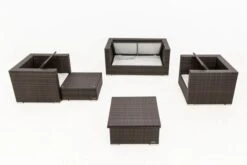 OUTFLEXX Loungemöbel-Set, Polyrattan, Braun Marmoriert, 5 Pers, Wasserfeste Kissenbox, Inkl. Loungetisch -Kettler Verkaufsgeschäft 4 16066 BOX D.jpg