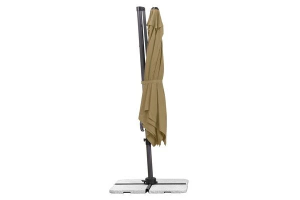Schneider® SCHNEIDER Rhodos Eco Twist Ampelschirm, Taupe, Quadratisch, 270 X 270 Cm 4 Schneider® SCHNEIDER Rhodos Eco Twist Ampelschirm, Taupe, Quadratisch, 270 X 270 Cm – Bild 4