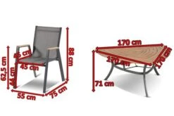 HARTMAN Aruba Esstischgruppe, Xerix/natur, Alu/FSC-Teak, 6 Stapelsessel, 170x170cm -Kettler Verkaufsgeschäft 4 16989.jpg