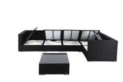 OUTFLEXX Loungemöbel-Set Polyrattan, Schwarz, Für 5 Personen, Inkl. Kaffeetisch, Wasserfeste Kissenbox -Kettler Verkaufsgeschäft 4 1714 BOX B.jpg