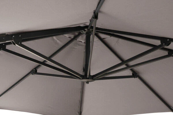 SIENA GARDEN Ampelschirm Sunset N+, Anthrazit / Taupe, Alu/Textil, Ca. 300x300 Cm 4 SIENA GARDEN Ampelschirm Sunset N+, Anthrazit / Taupe, Alu/Textil, Ca. 300x300 Cm – Bild 4