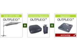 OUTFLEXX Ampelschirm, Anthrazit, Pulverbesch. Aluminium, 250x250cm, Inkl. Plattenständer -Kettler Verkaufsgeschäft 4 18354.jpg