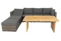 OUTFLEXX Loungegarnitur, Polyrattan/Teakholz, Tisch 160x90cm, Für 6 Personen, Wasserfeste Kissenbox -Kettler Verkaufsgeschäft 4 19394.jpg