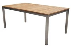 STERN Cardiff Esstischgruppe, Silber/taupe, Edelstahl/FSC-Teak, Tisch 180/240 X 100 Cm, 4 Stapel-, 2 Multipositionssessel -Kettler Verkaufsgeschäft 4 19688.jpg