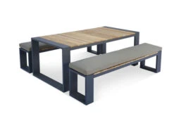 OUTFLEXX Kona Esstischgarnitur, Dark Grey/natur, Alu/recycled FSC-Teak, Esstisch 200x100cm, 2x Bank 200x40cm, U-Gestell 10 OUTFLEXX Kona Esstischgarnitur, Dark Grey/natur, Alu/recycled FSC-Teak, Esstisch 200x100cm, 2x Bank 200x40cm, U-Gestell -Kettler Verkaufsgeschäft 4 20608.jpg
