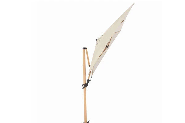 DOPPLER Alu Wood Pendelschirm, Natur, Alu/Polyester, 300x220 Cm, Mit Kurbel, Holzoptik 3 DOPPLER Alu Wood Pendelschirm, Natur, Alu/Polyester, 300x220 Cm, Mit Kurbel, Holzoptik – Bild 3