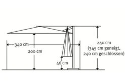 Schneider® SCHNEIDER Rhodos Junior Ampelschirm, Natur, Quadratisch, 270 X 270 Cm -Kettler Verkaufsgeschäft 5 12049 4.jpg