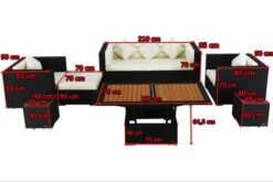 OUTFLEXX Loungemöbel-Set, Schwarz, Polyrattan, Für 6 Personen, Inkl. Loungetisch, Wasserfeste Kissenbox -Kettler Verkaufsgeschäft 5 1302 BOX D.jpg