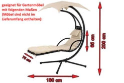 OUTFLEXX Premium Abdeckhaube Für Leco Schwingliege, Schwarz, Wasserbeständig, 187 X 82 X 212 Cm -Kettler Verkaufsgeschäft 5 13685.jpg