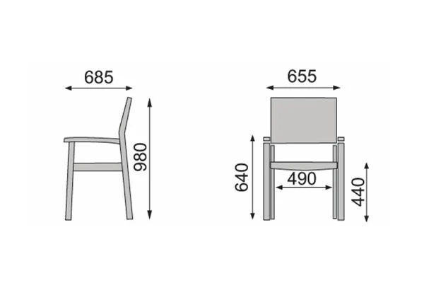Kettler BasicPlus 4er-Set Stapelsessel, Silber/anthrazit, 0301205-0000 5 Kettler BasicPlus 4er-Set Stapelsessel, Silber/anthrazit, 0301205-0000 – Bild 5