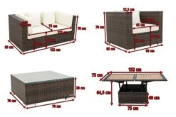 OUTFLEXX Loungemöbel-Set, Polyrattan, Braun Marmoriert, 5 Pers, Wasserfeste Kissenbox, Inkl. Loungetisch -Kettler Verkaufsgeschäft 5 16066 BOX D.jpg