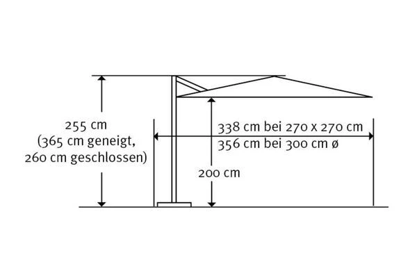 Schneider® SCHNEIDER Rhodos Eco Twist Ampelschirm, Taupe, Rund, Ø 300 Cm 5 Schneider® SCHNEIDER Rhodos Eco Twist Ampelschirm, Taupe, Rund, Ø 300 Cm – Bild 5
