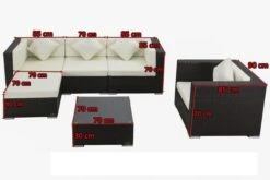 OUTFLEXX Loungemöbel-Set, Braun, Polyrattan, Für 5 Personen, Inkl. Kaffeetisch, Wasserfeste Kissenbox -Kettler Verkaufsgeschäft 5 1713 BOX B.jpg