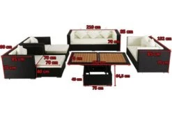 OUTFLEXX Loungemöbel-Set, Schwarz, Polyrattan, Für 9 Personen, Inkl. Loungetisch, Wasserfeste Kissenbox -Kettler Verkaufsgeschäft 5 1716 BOX D.jpg