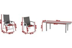 KETTLER Basic Plus Sitzgruppe, Silber/anthrazit, Alu/Textilene, 180/240x90cm, 4 Stapel-, 2 Multipositionssessel -Kettler Verkaufsgeschäft 5 17234.jpg