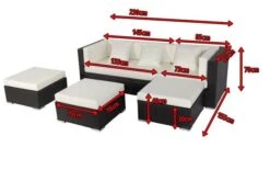OUTFLEXX Loungemöbel-Set, Braun, Polyrattan, 5 Personen, Wasserfeste Kissenbox, Inkl. Kaffeetisch 17 OUTFLEXX Loungemöbel-Set, Braun, Polyrattan, 5 Personen, Wasserfeste Kissenbox, Inkl. Kaffeetisch -Kettler Verkaufsgeschäft 5 18227 BOX B.jpg