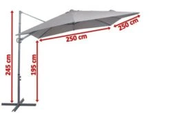 OUTFLEXX Ampelschirm, Anthrazit, Pulverbesch. Aluminium, 250x250cm, Inkl. Plattenständer -Kettler Verkaufsgeschäft 5 18354.jpg