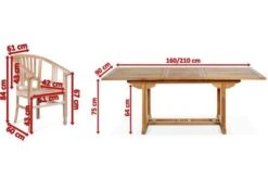 OUTFLEXX Esstischgarnitur, Teakholz, Ausziehtisch 160/210 X 90 Cm, 6 Armlehnensessel, Inkl. Polster -Kettler Verkaufsgeschäft 5 19366.jpg
