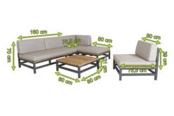 OUTFLEXX Ecklounge, Anthrazit, Alu/Akazie, 5 Personen, Inkl. Polster In Grau, Tisch 80 X 80 Cm Und Hocker 10 OUTFLEXX Ecklounge, Anthrazit, Alu/Akazie, 5 Personen, Inkl. Polster In Grau, Tisch 80 X 80 Cm Und Hocker -Kettler Verkaufsgeschäft 5 21016.jpg