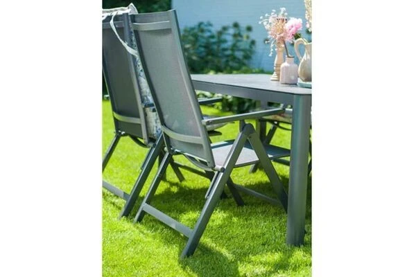 Hartman Aruba Multipositionssessel, Xerix/anthrazit, Aluminium/Textilene 6 Hartman Aruba Multipositionssessel, Xerix/anthrazit, Aluminium/Textilene – Bild 6