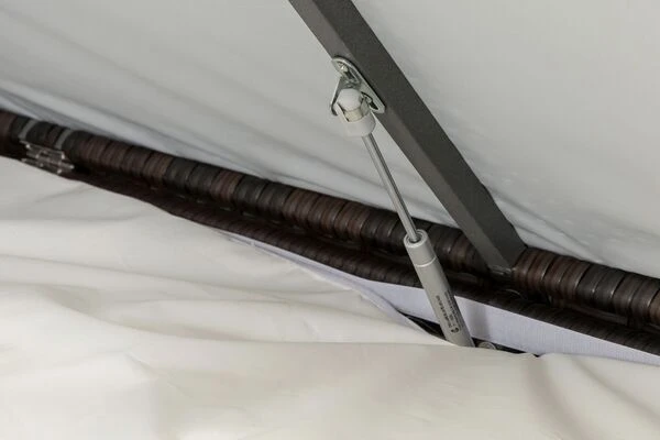 OUTFLEXX Loungemöbel-Set, Braun Marmoriert, Polyrattan, 8 Pers, Wasserfeste Kissenbox, Inkl. Loungetisch 6 OUTFLEXX Loungemöbel-Set, Braun Marmoriert, Polyrattan, 8 Pers, Wasserfeste Kissenbox, Inkl. Loungetisch – Bild 6