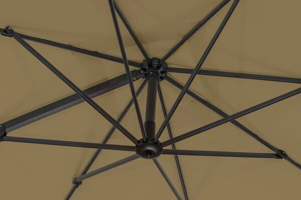 Schneider® SCHNEIDER Rhodos Eco Twist Ampelschirm, Taupe, Quadratisch, 270 X 270 Cm 6 Schneider® SCHNEIDER Rhodos Eco Twist Ampelschirm, Taupe, Quadratisch, 270 X 270 Cm – Bild 6
