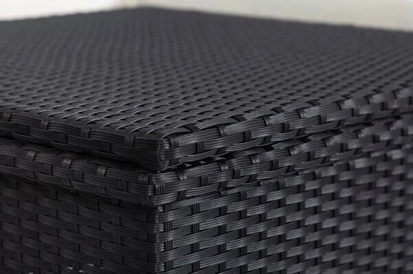 OUTFLEXX Loungemöbel-Set, Schwarz, Polyrattan, 6 Personen, Wasserfeste Kissenbox, Inkl. Loungetisch 6 OUTFLEXX Loungemöbel-Set, Schwarz, Polyrattan, 6 Personen, Wasserfeste Kissenbox, Inkl. Loungetisch – Bild 6