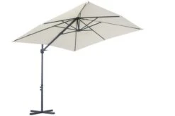 OUTFLEXX Ampelschirm, Anthrazit/creme, Pulverbesch. Aluminium, 250x250cm, Inkl. Plattenständer -Kettler Verkaufsgeschäft 6 18353.jpg