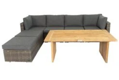 OUTFLEXX Loungegarnitur, Polyrattan/Teakholz, Tisch 160x90cm, Für 6 Personen, Wasserfeste Kissenbox -Kettler Verkaufsgeschäft 6 19394.jpg