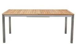 STERN Cardiff Esstischgruppe, Silber/taupe, Edelstahl/FSC-Teak, Tisch 180/240 X 100 Cm, 4 Stapel-, 2 Multipositionssessel -Kettler Verkaufsgeschäft 6 19688.jpg