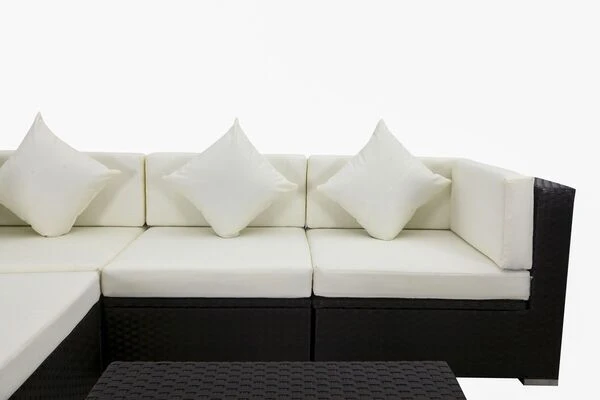 OUTFLEXX Loungemöbel-Set, Braun, Polyrattan, Für 5 Personen, Inkl. Loungetisch, Wasserfeste Kissenbox 10 OUTFLEXX Loungemöbel-Set, Braun, Polyrattan, Für 5 Personen, Inkl. Loungetisch, Wasserfeste Kissenbox – Bild 10