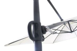 OUTFLEXX Ampelschirm, Anthrazit/creme, Pulverbesch. Aluminium, 250x250cm, Inkl. Plattenständer -Kettler Verkaufsgeschäft 7 18353.jpg