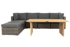 OUTFLEXX Loungegarnitur, Polyrattan/Teakholz, Tisch 160x90cm, Für 6 Personen, Wasserfeste Kissenbox -Kettler Verkaufsgeschäft 7 19394.jpg
