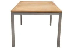 STERN Cardiff Esstischgruppe, Silber/taupe, Edelstahl/FSC-Teak, Tisch 180/240 X 100 Cm, 4 Stapel-, 2 Multipositionssessel -Kettler Verkaufsgeschäft 7 19688.jpg