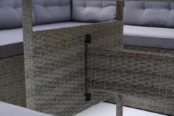 OUTFLEXX Loungemöbel, Hellgrau Meliert/grau, Polyrattan/Polyester, Tisch 145x79cm, 4 Tlg., 7 Pers, Inkl. Polster -Kettler Verkaufsgeschäft 7 20396.jpg