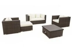 OUTFLEXX Loungemöbel-Set, Polyrattan, Braun Marmoriert, 5 Pers, Wasserfeste Kissenbox, Inkl. Loungetisch -Kettler Verkaufsgeschäft 8 16066 BOX D.jpg