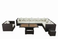 OUTFLEXX Loungemöbel-Set, Braun Marmoriert, Polyrattan, 8 Pers, Wasserfeste Kissenbox, Inkl. Loungetisch 15 OUTFLEXX Loungemöbel-Set, Braun Marmoriert, Polyrattan, 8 Pers, Wasserfeste Kissenbox, Inkl. Loungetisch -Kettler Verkaufsgeschäft 8 16067 BOX D.jpg