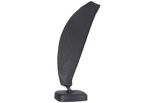 OUTFLEXX Luxus Ampelschirm, Anthrazit/creme, Edelstahl/Aluminium, 350x350cm, Inkl. Schirmständer Und Schutzhülle 8 OUTFLEXX Luxus Ampelschirm, Anthrazit/creme, Edelstahl/Aluminium, 350x350cm, Inkl. Schirmständer Und Schutzhülle – Bild 8