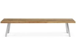 OUTFLEXX Esstischgarnitur, Edelstahl/recyceltes FSC-Teakholz, Tisch 220x100 Cm, 2 Bänke, A-Gestell -Kettler Verkaufsgeschäft 8 19359.jpg