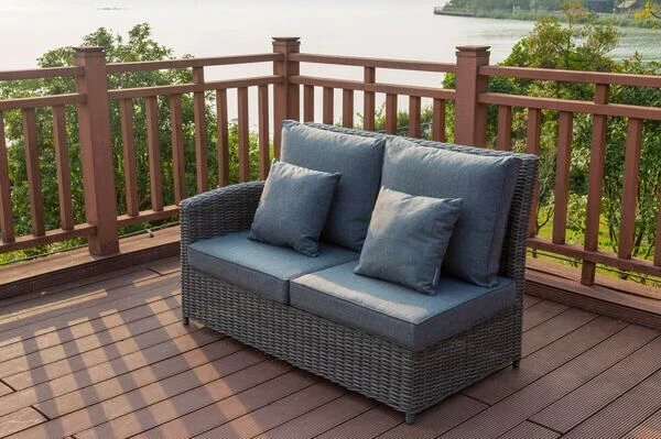 OUTFLEXX Dining Set, Grau, Polyrattan, 4tlg, 5-6 Personen, Inkl. Polster Und Kissen 8 OUTFLEXX Dining Set, Grau, Polyrattan, 4tlg, 5-6 Personen, Inkl. Polster Und Kissen – Bild 8