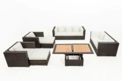 OUTFLEXX Loungemöbel-Set, Braun Marmoriert, Polyrattan, 9 Pers, Wasserfeste Kissenbox, Inkl. Loungetisch -Kettler Verkaufsgeschäft 9 16062 BOX D.jpg