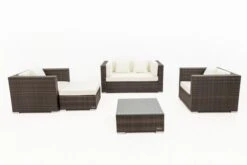 OUTFLEXX Loungemöbel-Set, Polyrattan, Braun Marmoriert, 5 Pers, Wasserfeste Kissenbox, Inkl. Beistelltisch 18 OUTFLEXX Loungemöbel-Set, Polyrattan, Braun Marmoriert, 5 Pers, Wasserfeste Kissenbox, Inkl. Beistelltisch -Kettler Verkaufsgeschäft 9 16066 BOX B.jpg