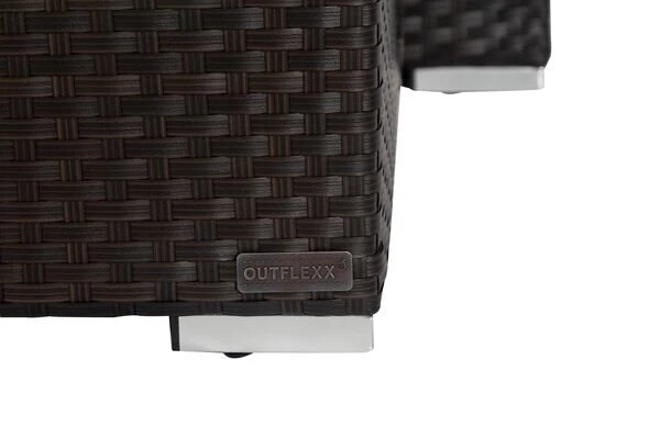 OUTFLEXX Loungemöbel-Set, Braun, Polyrattan, 6 Personen, Wasserfeste Kissenbox 9 OUTFLEXX Loungemöbel-Set, Braun, Polyrattan, 6 Personen, Wasserfeste Kissenbox – Bild 9